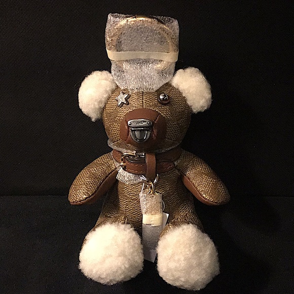 COACH - BEAR BAG CHARM IN SIGNATURE CANVAS (NWT) - Picture 3 of 14